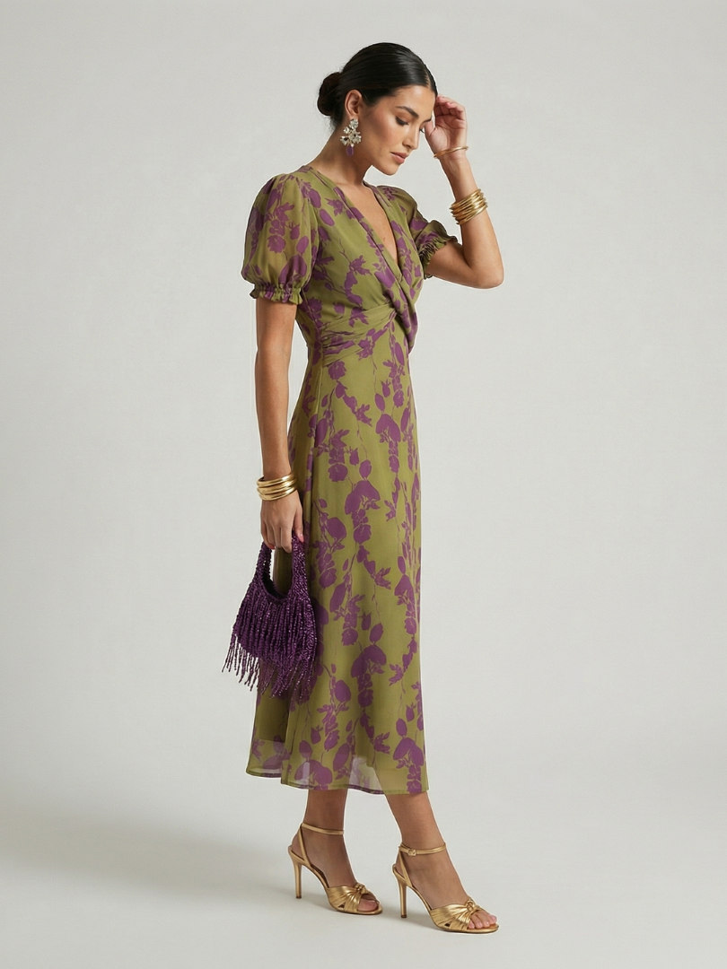 | Robe Midi Florale Détendele Virel