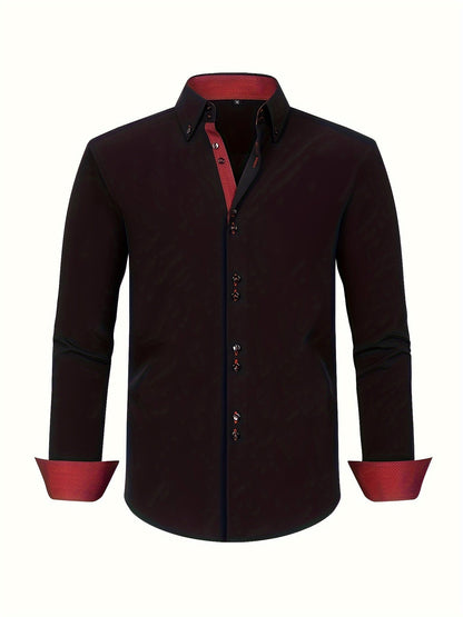 | CHEMISE ÉLÉGANTE LÉGÈRE AVEC DÉTAILS CONTRASTÉS