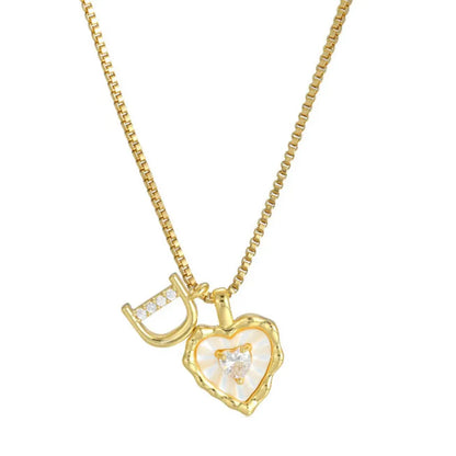 Collar Zorélisse™ de Corazón con Inicial – Personalizado y Elegante