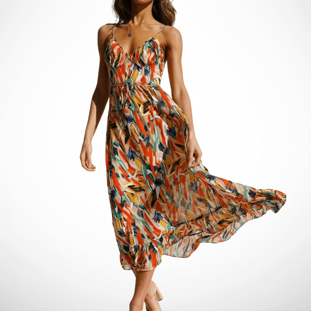 | Robe Midi Éclat Coloré