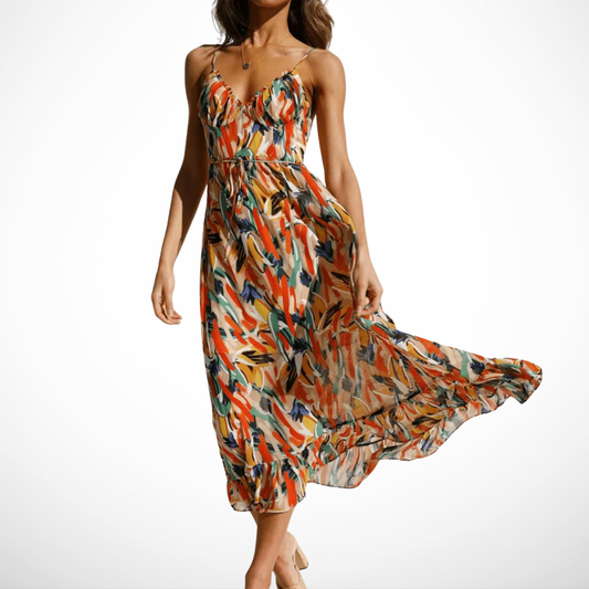 | Robe Midi Éclat Coloré