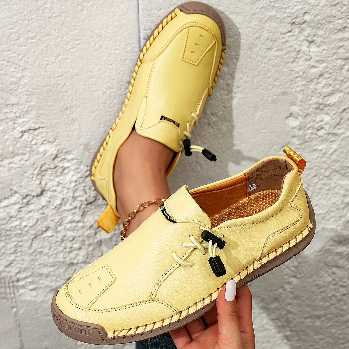 | Mocasines Cómodos con Costuras Hechas a Mano Mathilde