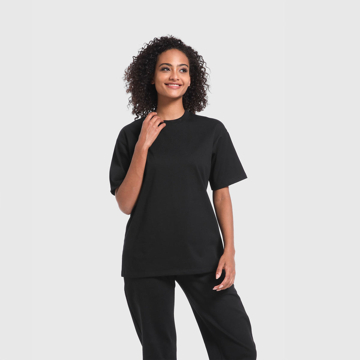 Pack de 3 Negro - Camiseta Holgada Heavy