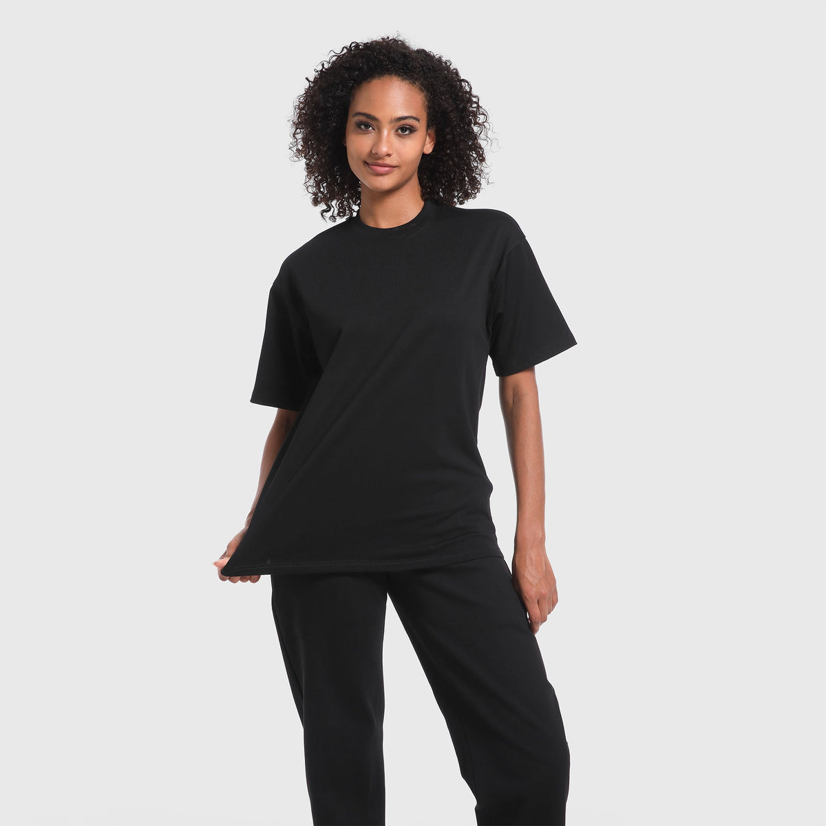 Pack de 3 Negro - Camiseta Holgada Heavy