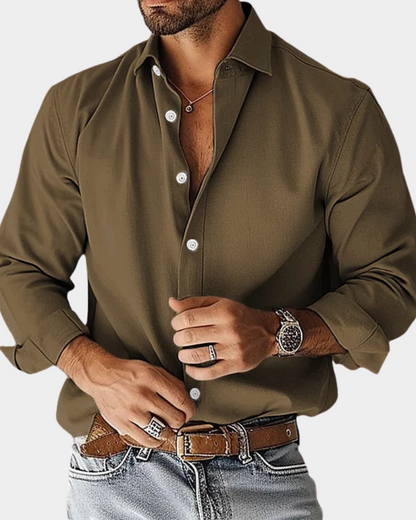 | CHEMISE BOUTONNÉE ÉTIREMENT COUPE SLIM POUR HOMME