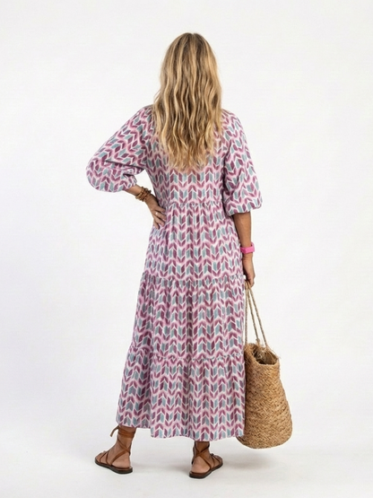 | Robe midi a mangas longues Mireya