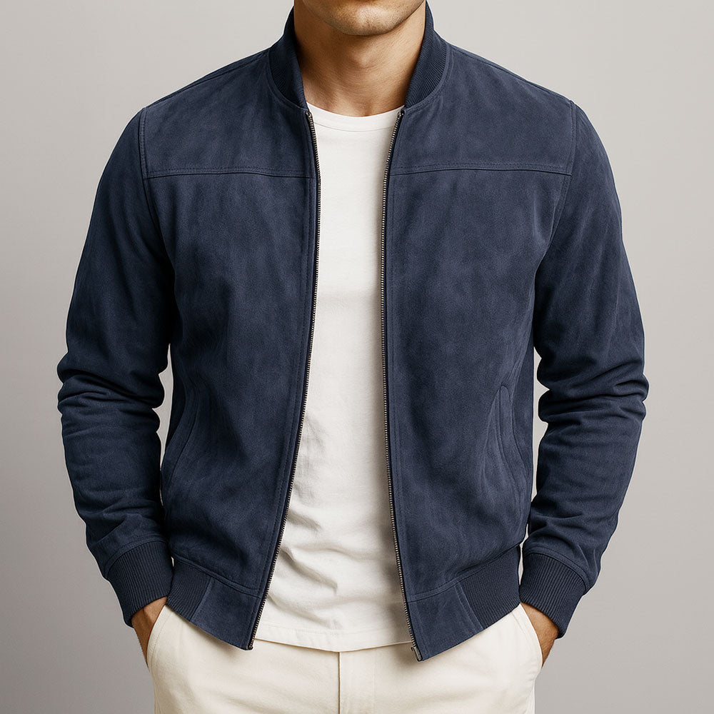 | VESTE EN CUIR SUEDE URBAINE