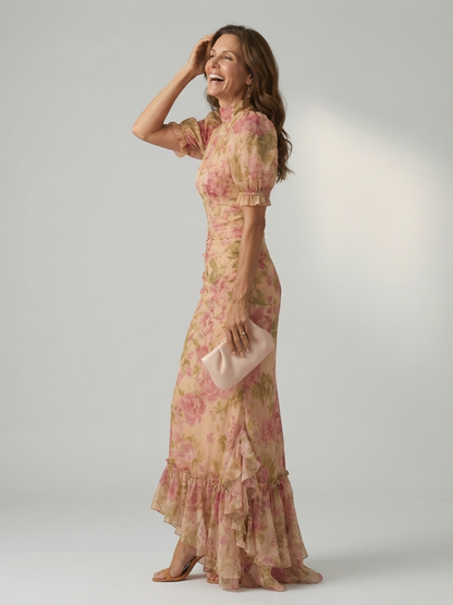 | Robe Maxi a Col Montant Dox Vianne