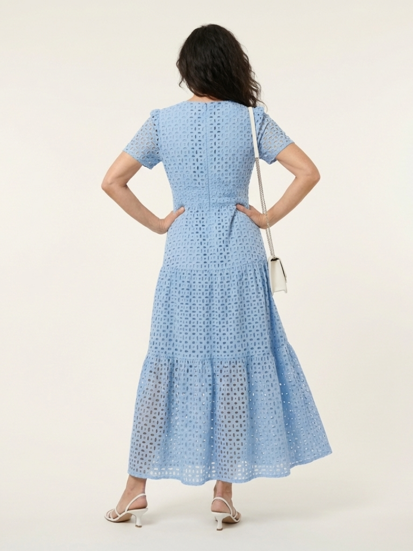 | Robe midi a mangas cuellortes Brielle