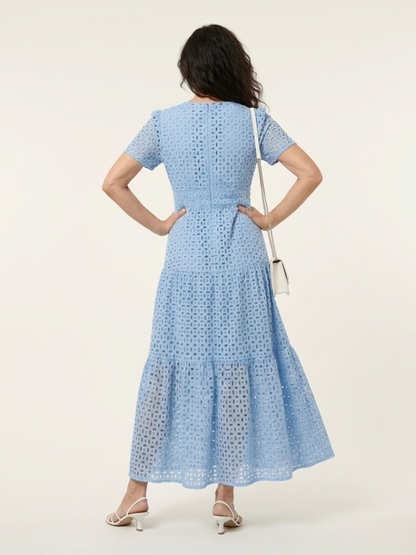 | Robe midi a mangas cuellortes Brielle