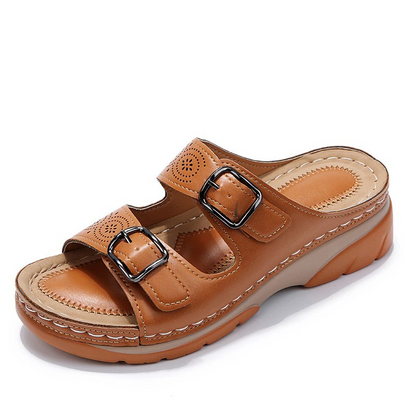 Jardinelle™ — Sandalia Cuna Doble Correa Hebilla Confort