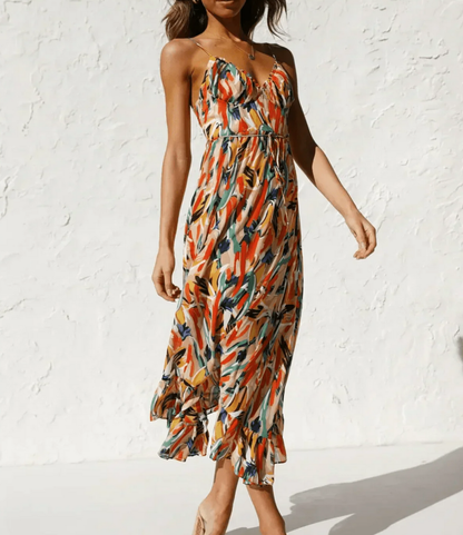 | Robe Midi Éclat Coloré