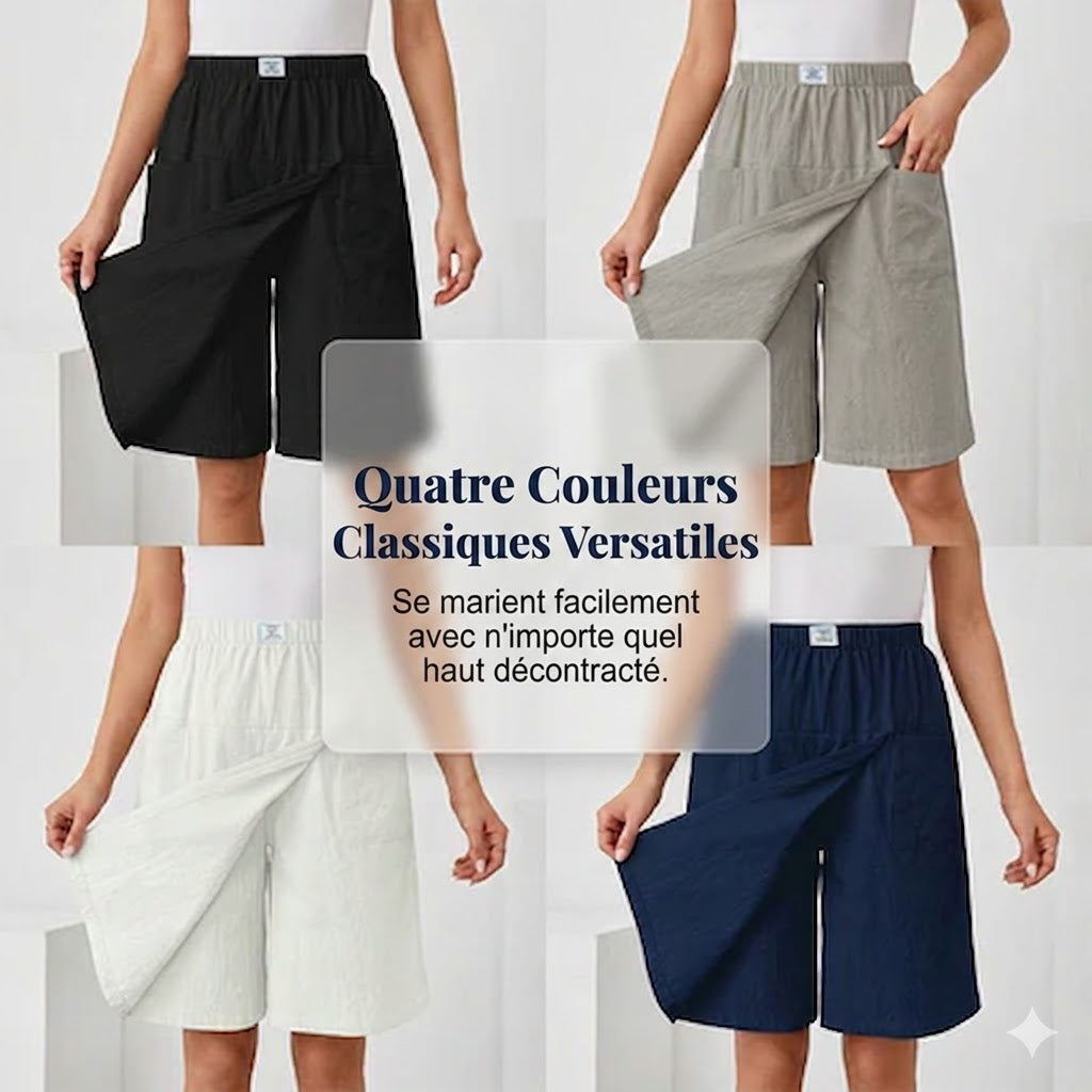 Libertine™ — Short Cintura Elástica con Bolsillos