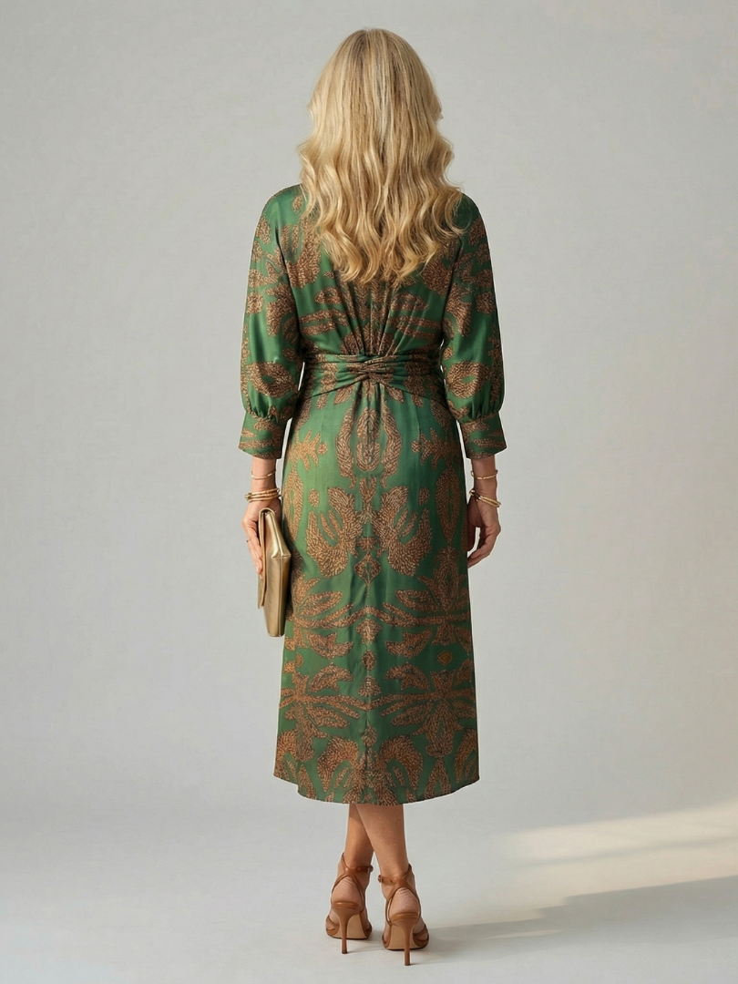 | Robe Midi Wrap Naturelle Lune