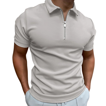 | POLO MODERNE AVEC ZIP MI-HAUT