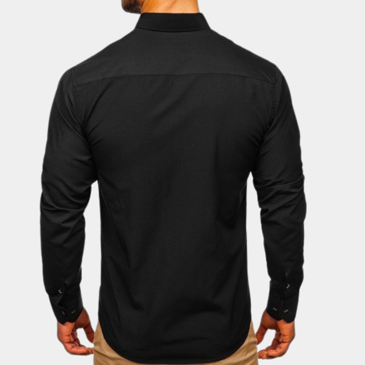 | CHEMISE CLASSIQUE POUR HOMME À MANCHES LONGUES