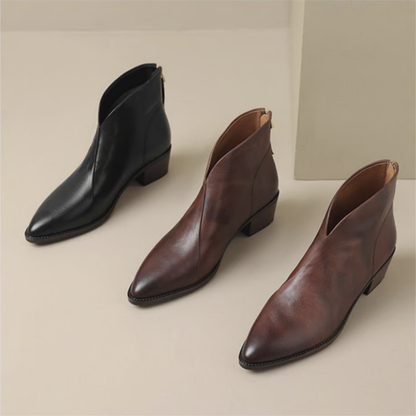 | Bottines Élégantes en Cuir