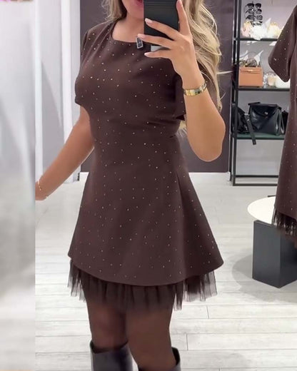 Camille | Mini Vestido Elegante con Toque Brillante