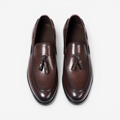 Mocasines de Cuero Genuino con Borlas Leonardo