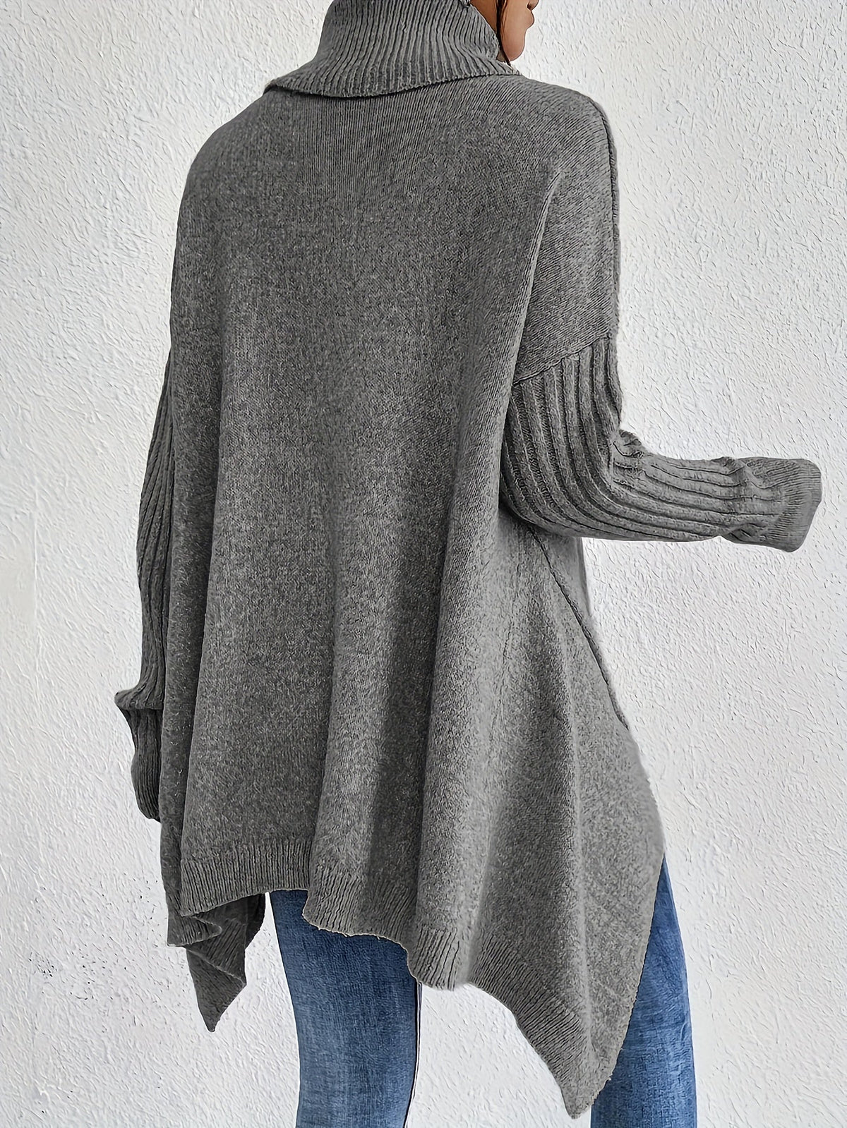 Leina | Jersey de Cuello Vuelto Suave y Relajado