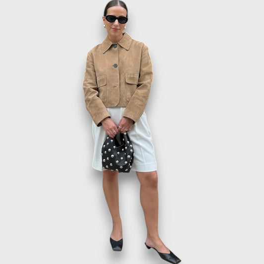 Naomi – Chaqueta elegante de ante clásica