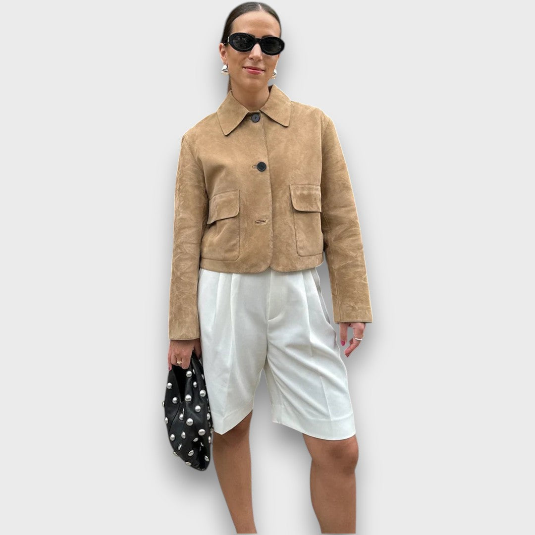 Naomi – Chaqueta elegante de ante clásica