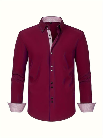| CHEMISE ÉLÉGANTE LÉGÈRE AVEC DÉTAILS CONTRASTÉS