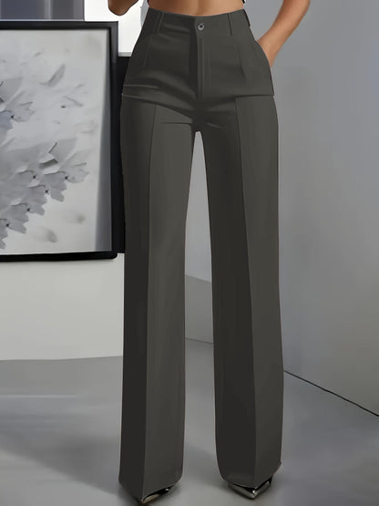 Ilyra – Pantalones de tiro alto en tejido elástico