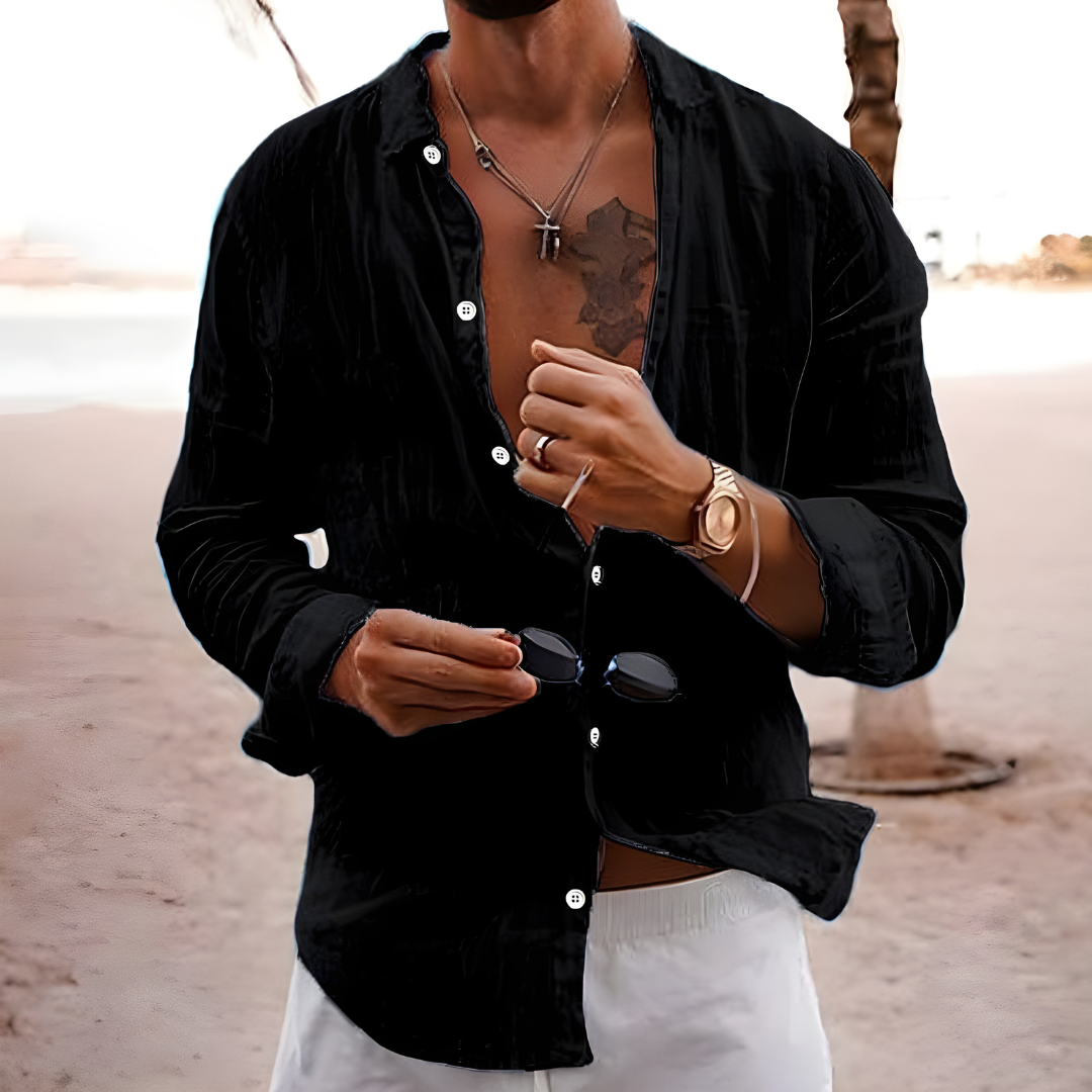 | CHEMISE D'ÉTÉ EN COTON NATUREL