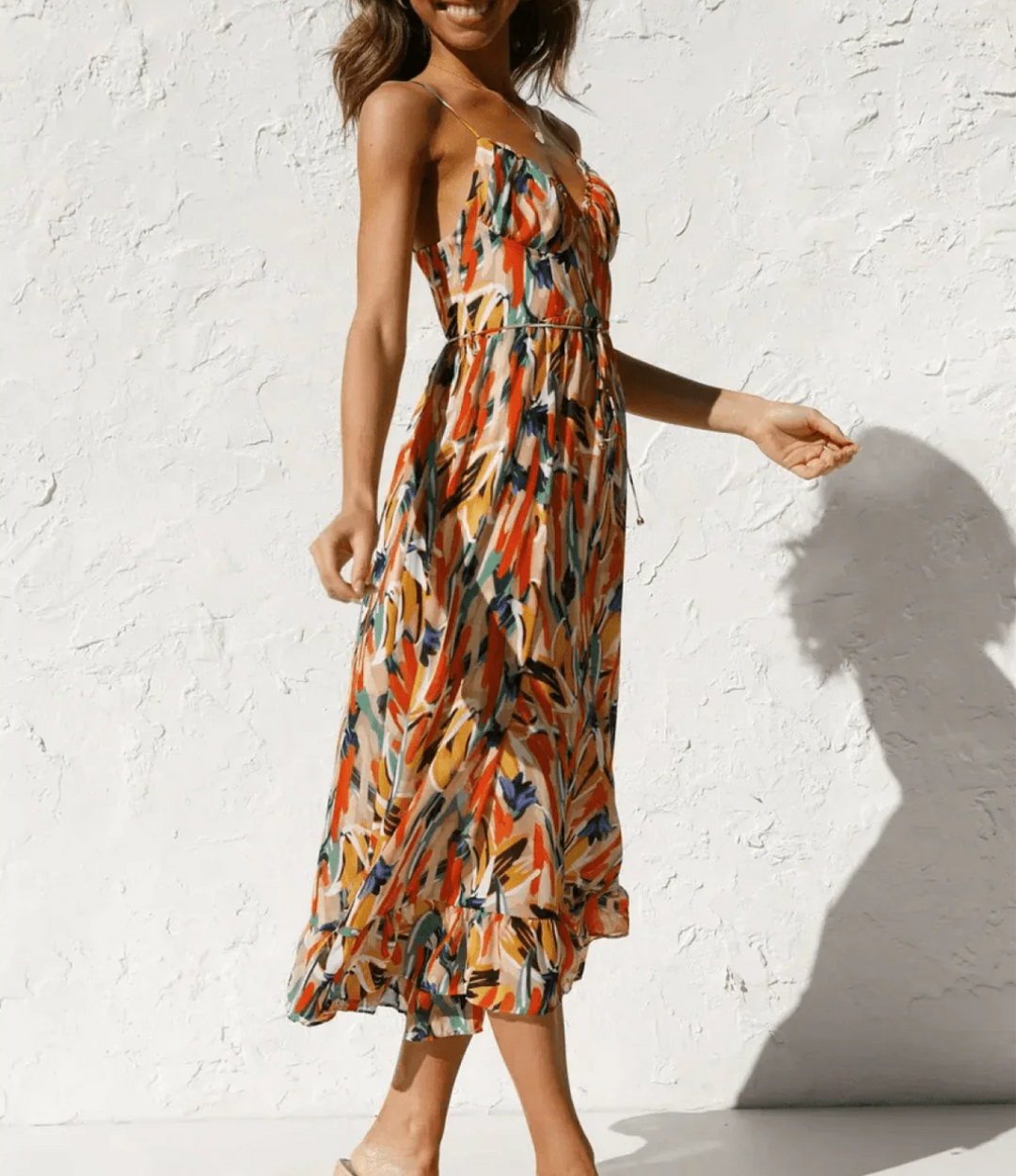 | Robe Midi Éclat Coloré