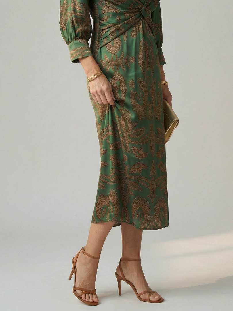 | Robe Midi Wrap Naturelle Lune