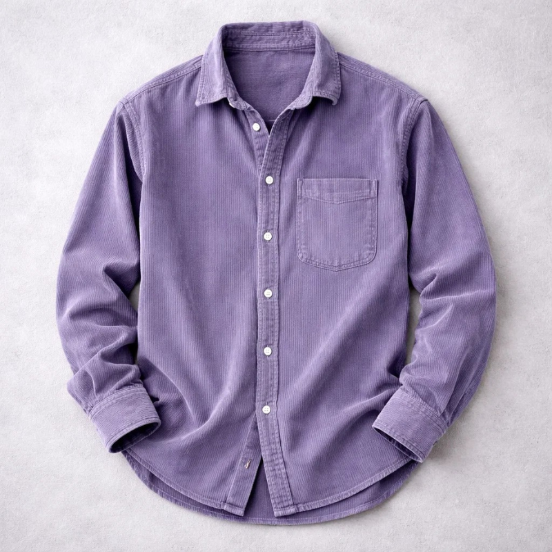| CHEMISE CLASSIQUE EN VELOURS CÔTELÉ POUR HOMME