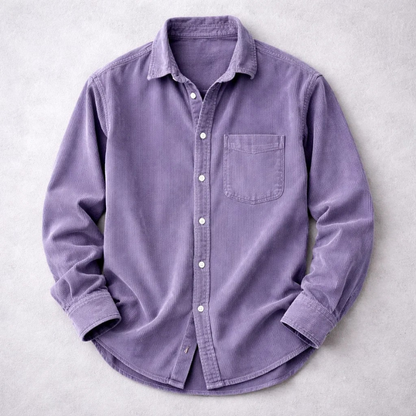 | CHEMISE CLASSIQUE EN VELOURS CÔTELÉ POUR HOMME