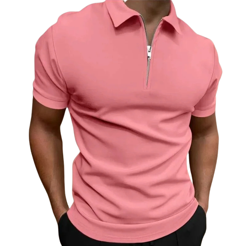| POLO MODERNE AVEC ZIP MI-HAUT