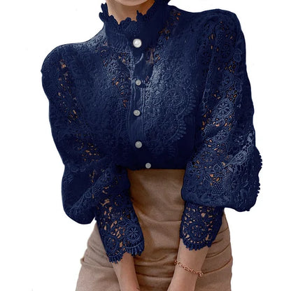 | Chemise a mangas longues con dentelle y dyalles Tove