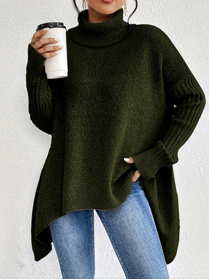Leina | Jersey de Cuello Vuelto Suave y Relajado
