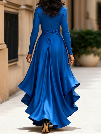 Mathilde | Vestido Cruzado Satinado Elegancia Intemporal