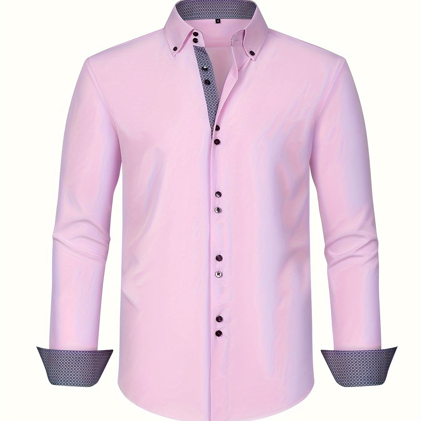 | CHEMISE ÉLÉGANTE LÉGÈRE AVEC DÉTAILS CONTRASTÉS