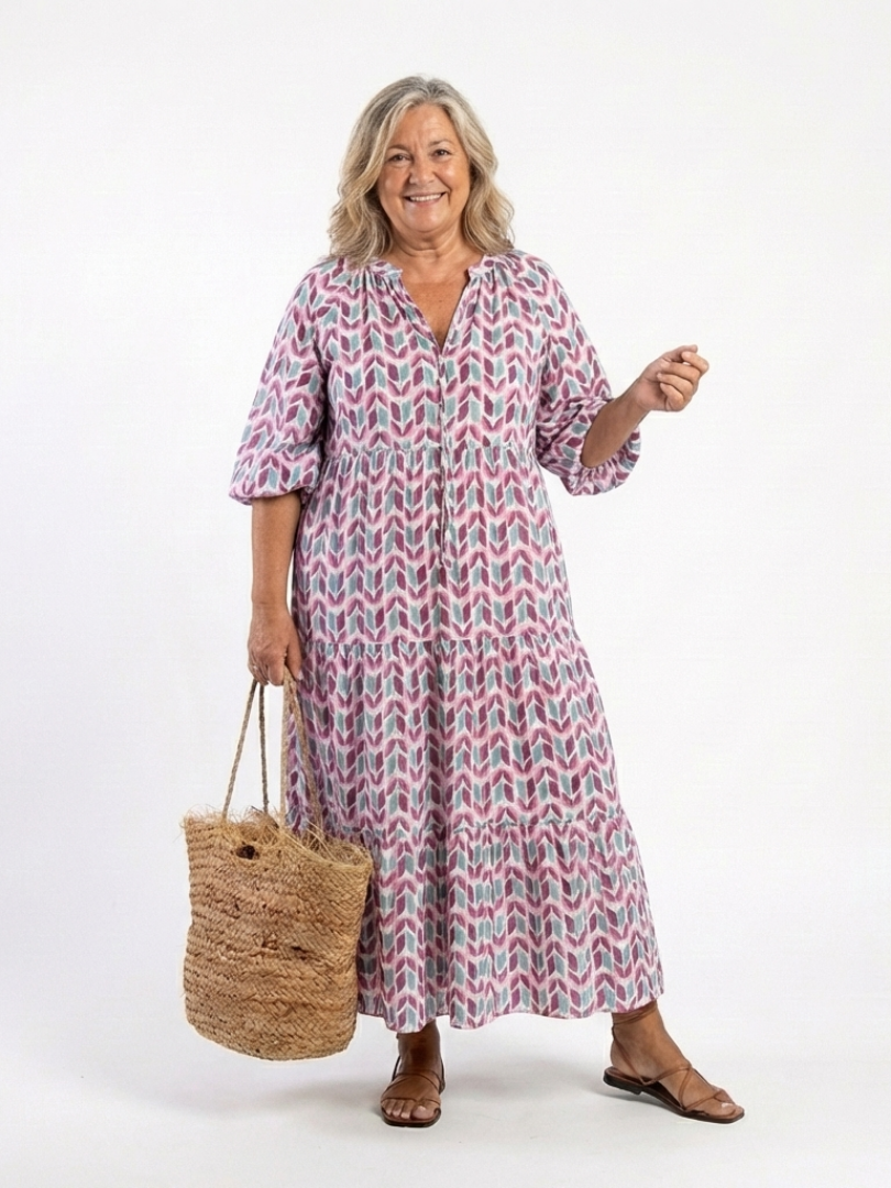 | Robe midi a mangas longues Mireya