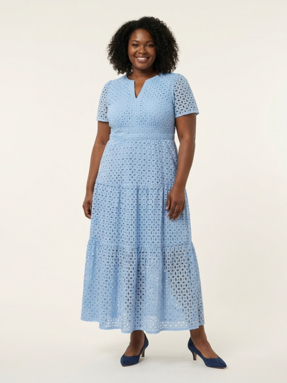 | Robe midi a mangas cuellortes Brielle