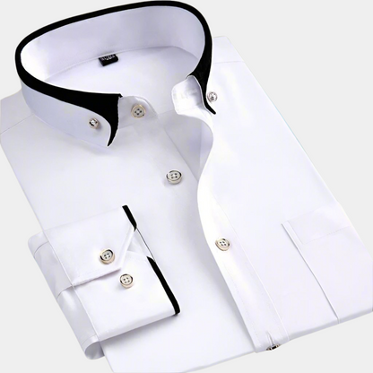 | CHEMISE CLASSIQUE POUR HOMME À MANCHES LONGUES