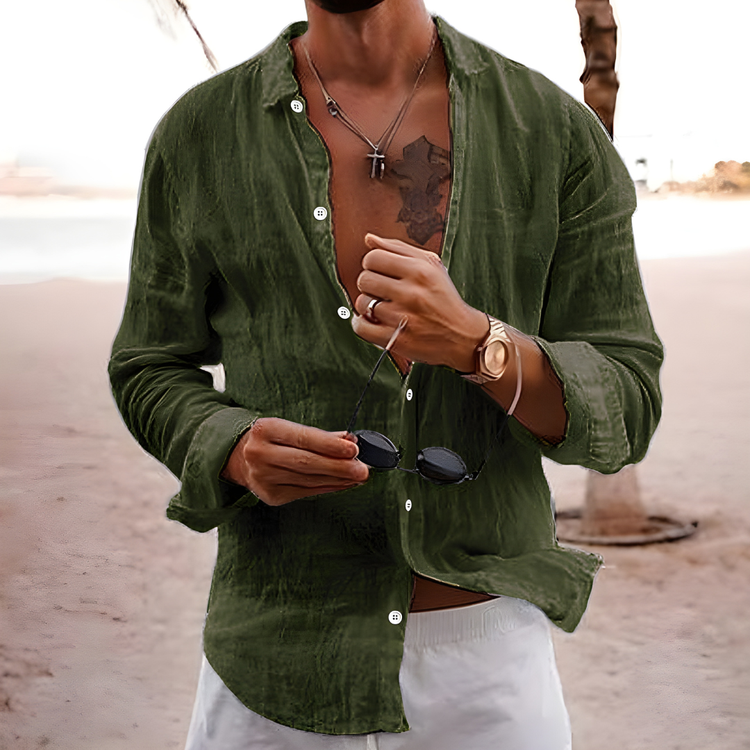 | CHEMISE D'ÉTÉ EN COTON NATUREL