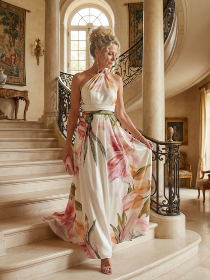 | Robe Maxi Fleurie Légère Amiel