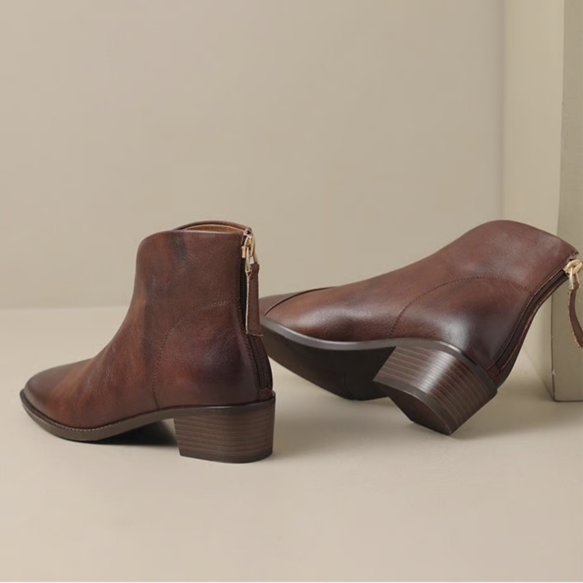 | Bottines Élégantes en Cuir