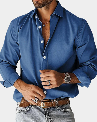 | CHEMISE BOUTONNÉE ÉTIREMENT COUPE SLIM POUR HOMME