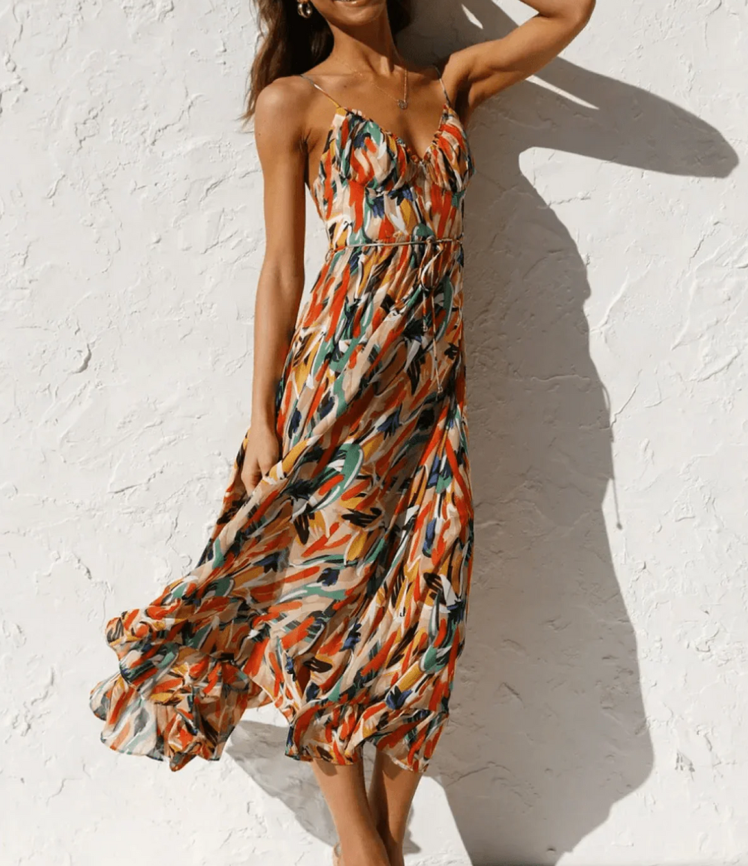 | Robe Midi Éclat Coloré