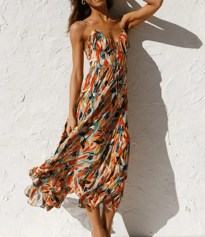 | Robe Midi Éclat Coloré