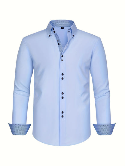 | CHEMISE ÉLÉGANTE LÉGÈRE AVEC DÉTAILS CONTRASTÉS
