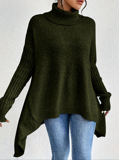 Leina | Jersey de Cuello Vuelto Suave y Relajado