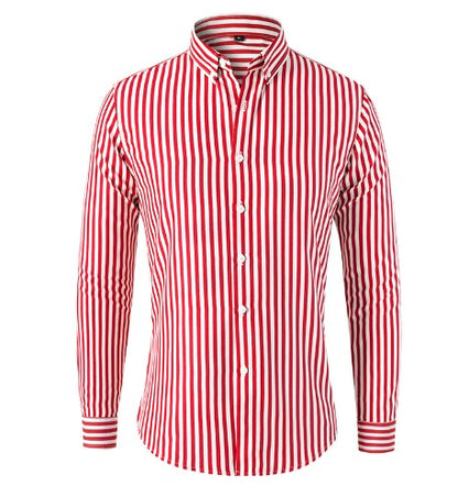 | CHEMISE À RAYURES DÉCIDÉES POUR HOMME